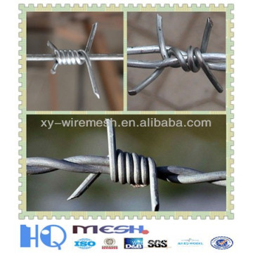 (BWG14x14 or BWG16x16 with1.6 mm 2.1mm 2.5mm wire diameter) electric / hot dipped barbed wire